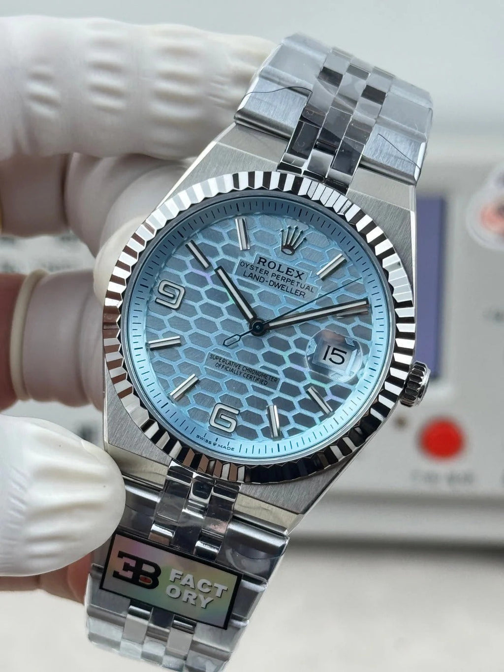 Rolex Land-Dweller Ice Blue Dial