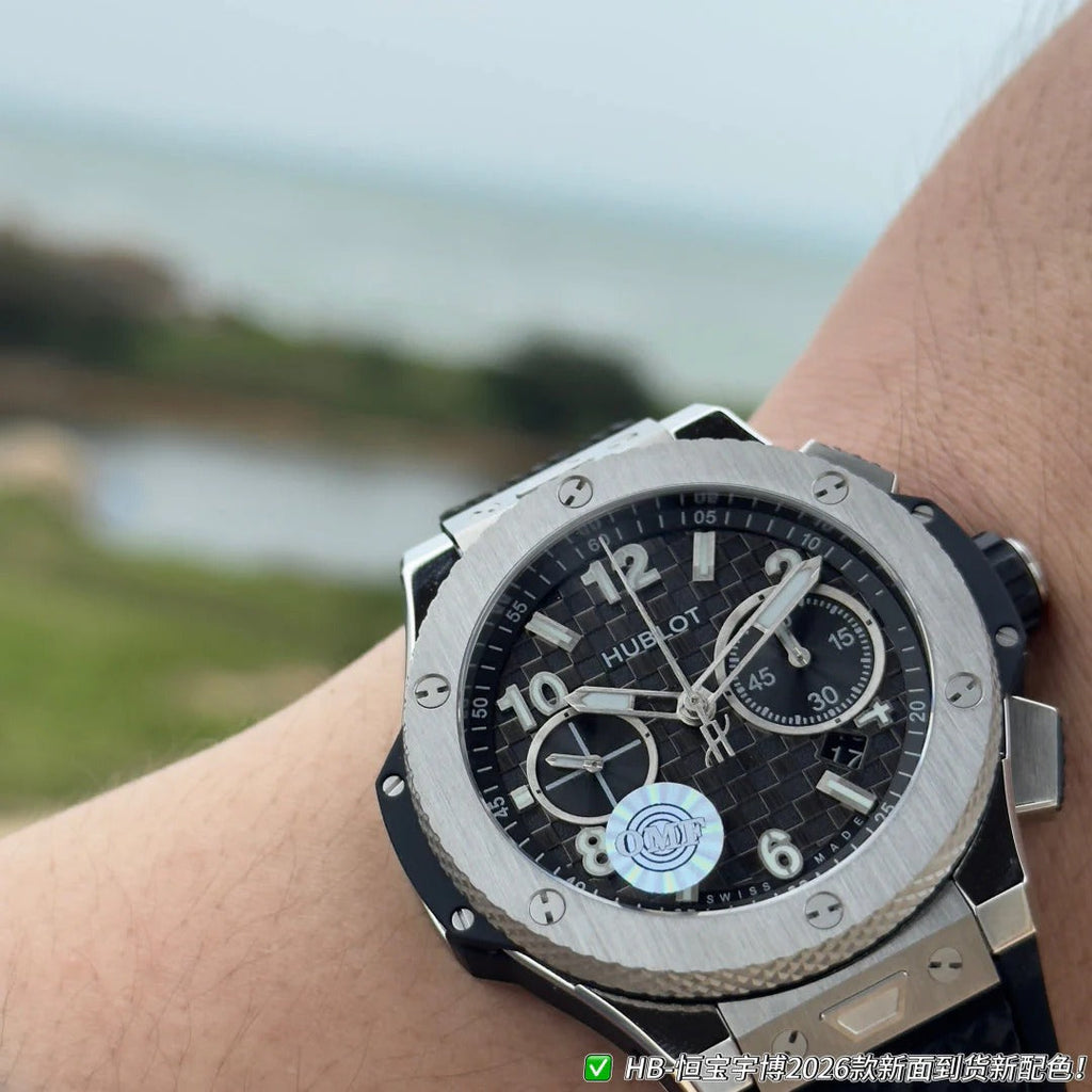 Hublot Big Bang Unico 43mm Titanium Ceramic Black Rubber Strap Watch