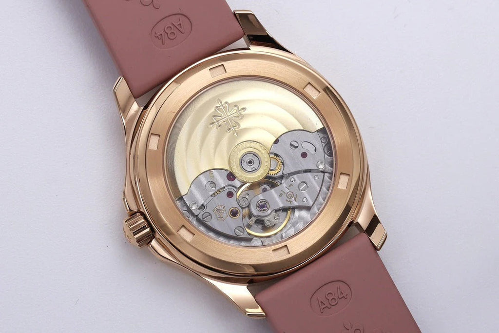 Patek Philippe Aquanaut Luce 35.6mm Rose Gold Case Pink Rubber Strap
