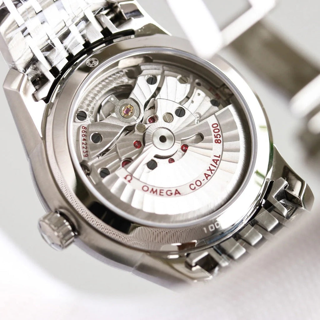 Omega De Ville Co-Axial Chronometer 41mm Watch White Dial Silver Strap
