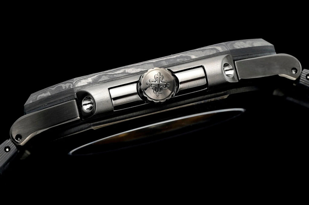 Patek Philippe Cubitus 45mm Black Carbon Fiber Case Green Dial