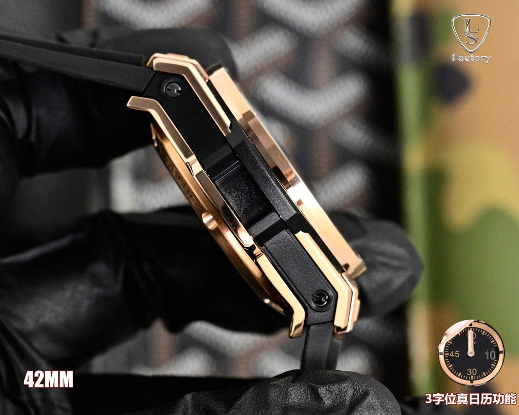 Hublot Big Bang Unico Rose Gold 42mm Watch with Black Rubber Strap