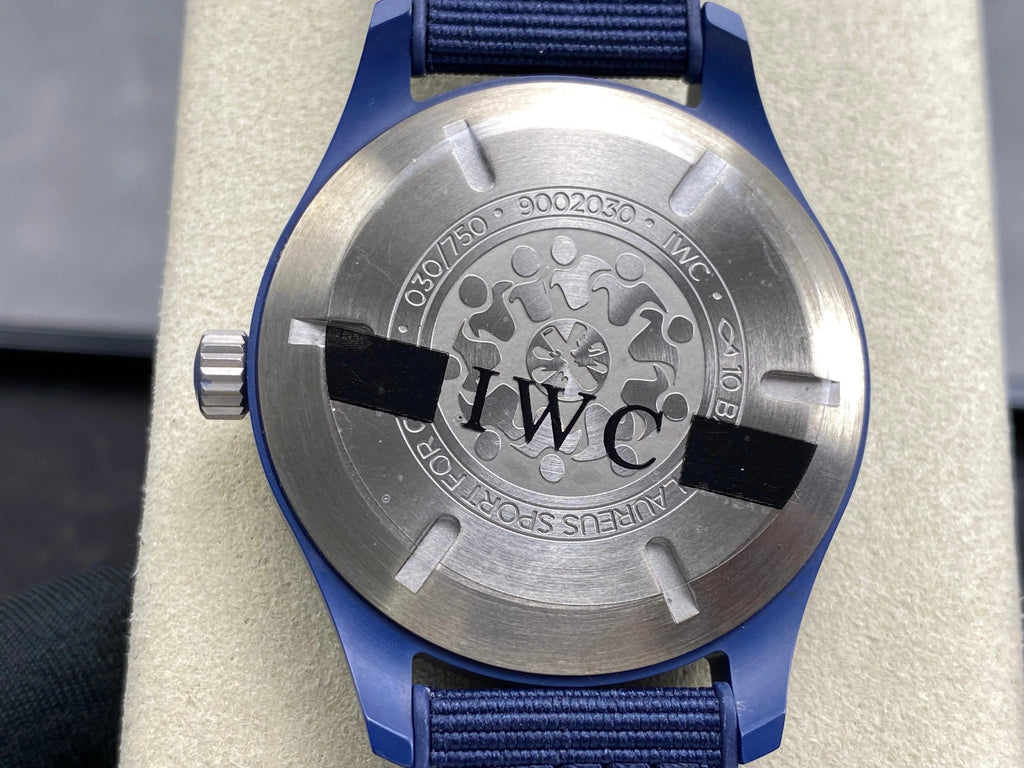 IWC Pilot's Mark XVIII 41mm Dark Blue Dial Rubber Strap