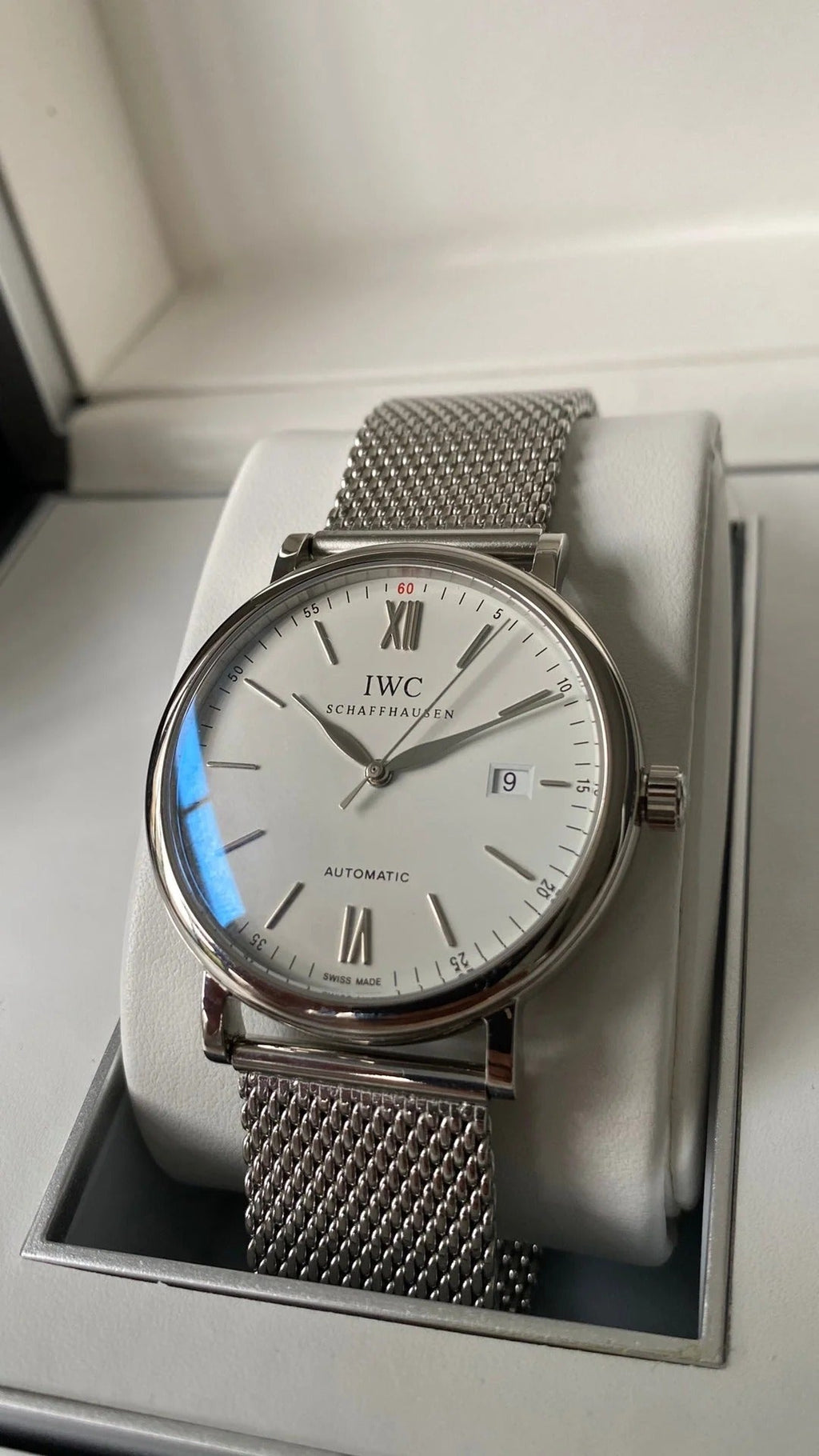 IWC Portofino V2 40mm White Dial Steel Case