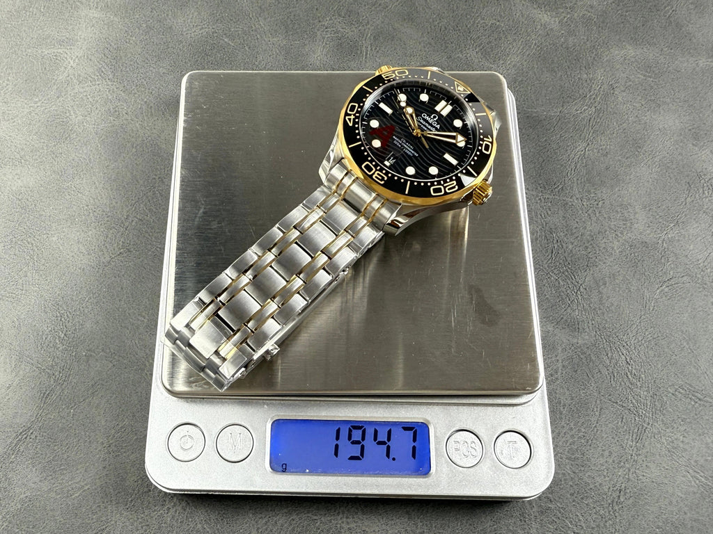 Omega Seamaster Diver 300M Co-Axial Master Chronometer 42mm Watch Steel Gold