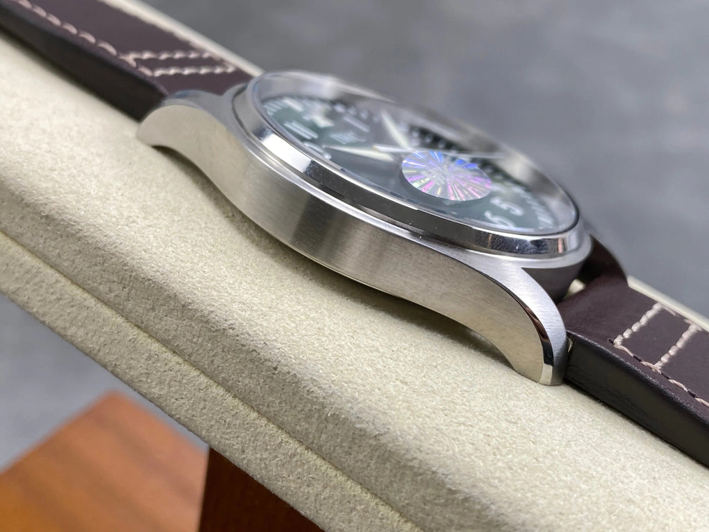 IWC Pilot's Mark XVIII 40mm Green Dial Leather Strap