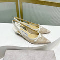 Jimmy 26s Slingback 45 White Beige Lace Sheepskin 605963