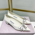 Jimmy 26s Pointed Toe Pump 25 White Cowhide 605966