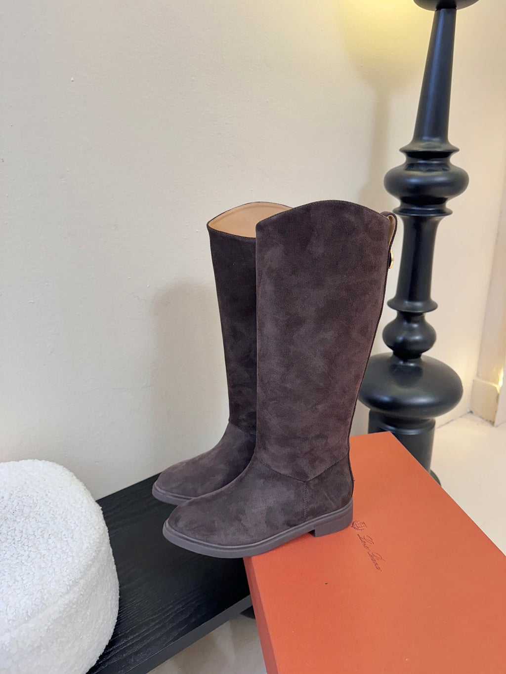 LP 26SS High Boot Dark Brown Suede 580942