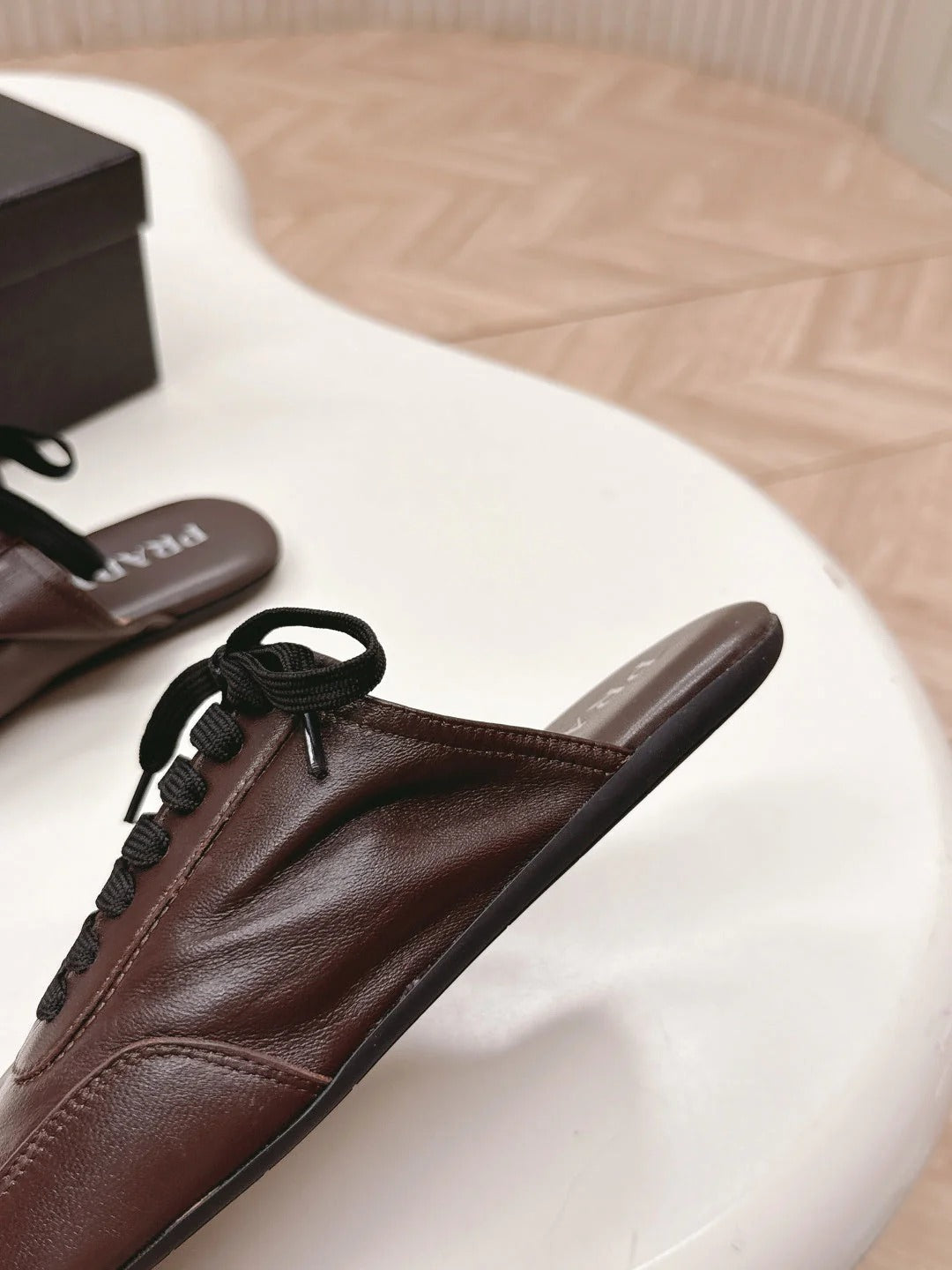 PRA 26S Mule Sneaker Dark Brown Sheepskin 600616