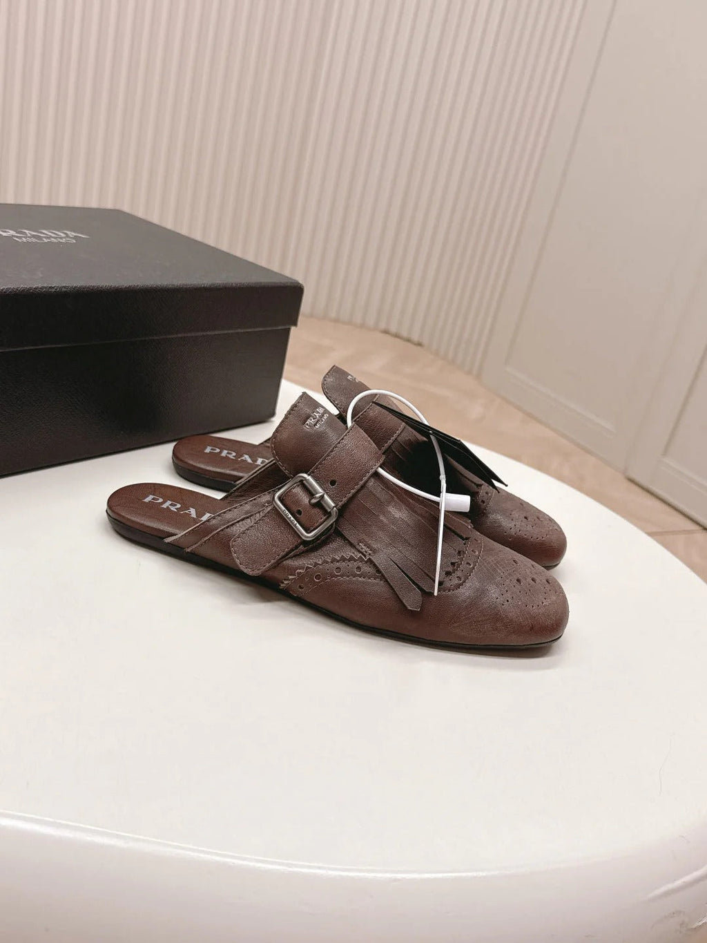 PRA 26S Mule Brown Calfskin 600592