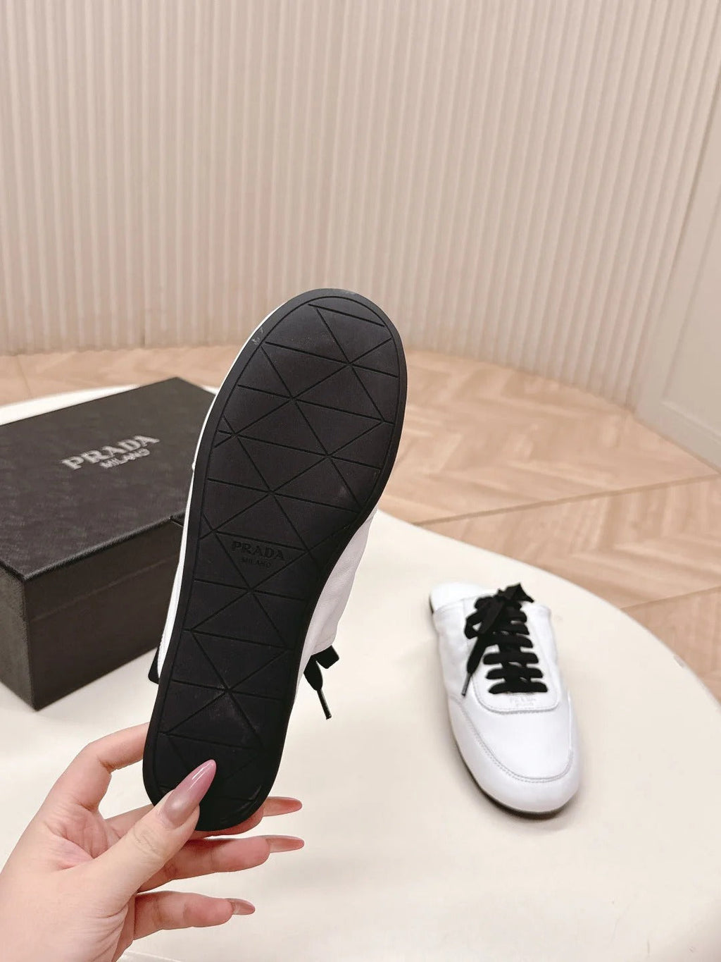 PRA 26S Mule Sneaker White Sheepskin 600617