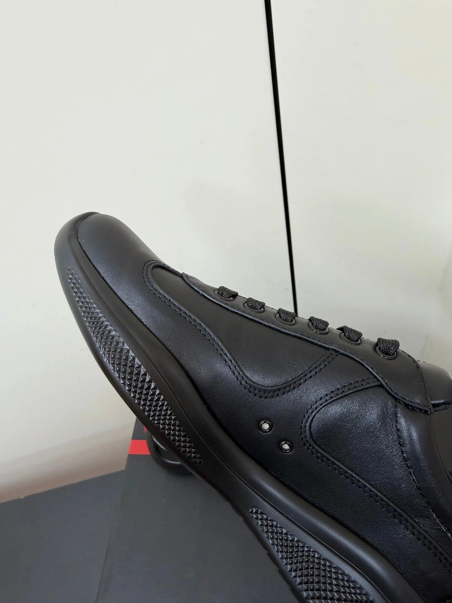 PRA 26S Casual Sneakers Black Leather 618916