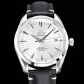 Omega Seamaster 150M Aqua Terra Observatory 39mm Black Leather Strap