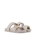 LV Bom Dia Flat Comfort Mule Grey Denim Leather