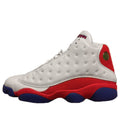 Air Jordan 13 Retro Kansas Jayhawks PE 'White Red Blue' JBM277-M39-C1 #