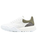 Alexander McQueen Court Trainer 'Beige White Olive Green' 705117WID6H8863 #