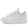 (WMNS) Alexander McQueen Oversized Sneaker 'White Silver Glitter' 558945WIB9T9550 #