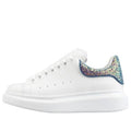 (WMNS) Alexander McQueen Oversized Sneaker 'White Petrol Blue Glitter' 558945WICG59994 #