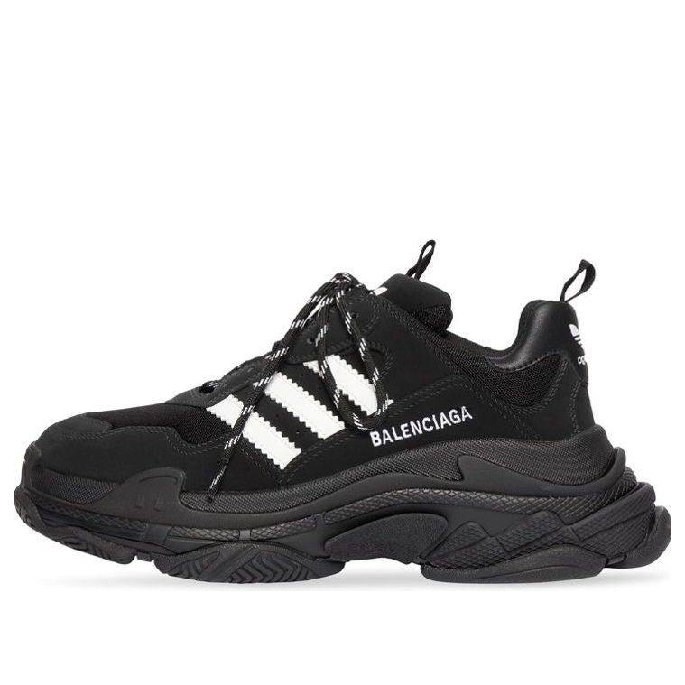 (WMNS) Adidas x Balenciaga Triple S Sneaker 'Black' 712764W2ZB21090 #