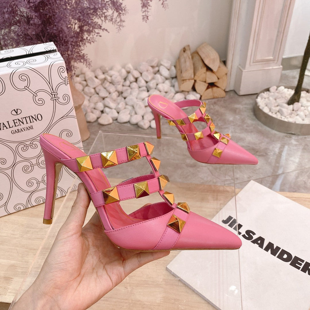Valentino Pump Mule High Heel 95mm Sheepskin 239527