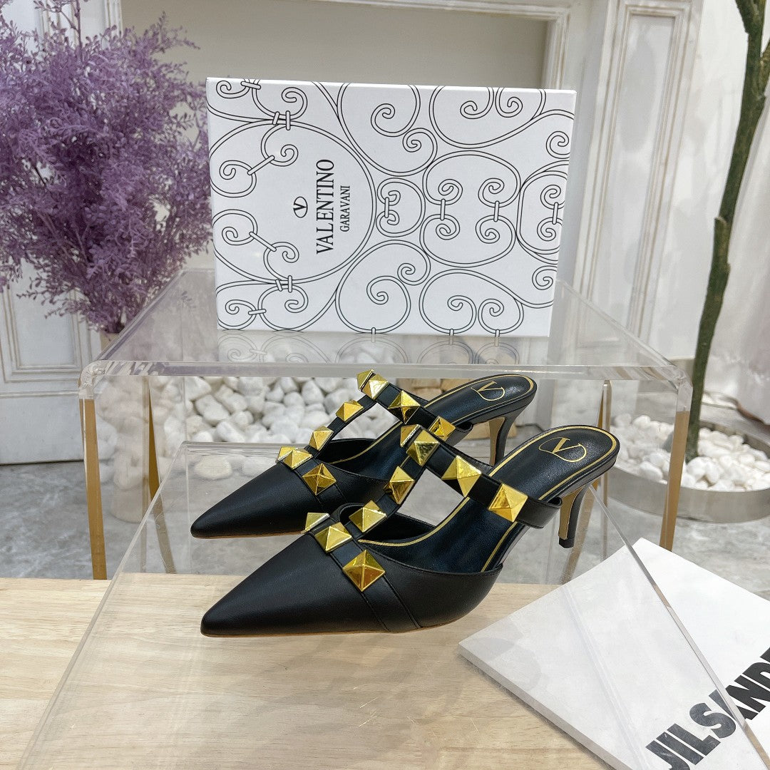 Valentino Pump Mule Heels 65mm Sheepskin 239589